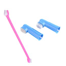 3PCS Health Teeth Pet Dog Cat Finger Brush Toothbrush Cleaning Set Oral Care