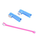 3PCS Health Teeth Pet Dog Cat Finger Brush Toothbrush Cleaning Set Oral Care