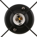 Unique M Shape Metal Ceiling Pendant Lampshade Chandelier Hanging Light Shade for Home Bar Cafe Restaurant Decoration, E27 Base