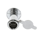 Adjustable 200Â° Wide Angle Peephole Door Viewer Peep Sight Hole Home Security Chrome Color