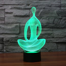 3D Optical Illusion 7 Color Change Night Touch Switch LED Desk Table Light Lamp