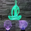 3D Optical Illusion 7 Color Change Night Touch Switch LED Desk Table Light Lamp