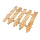 DIY Pet Reptile Landscaping Carbonized wooden Fence Crafts Wood Picket Fence for Tortoise Turtle Amphibious Tank Small Animals