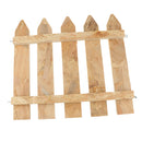 DIY Pet Reptile Landscaping Carbonized wooden Fence Crafts Wood Picket Fence for Tortoise Turtle Amphibious Tank Small Animals