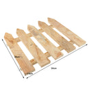 DIY Pet Reptile Landscaping Carbonized wooden Fence Crafts Wood Picket Fence for Tortoise Turtle Amphibious Tank Small Animals