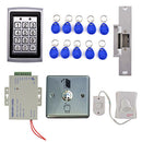Full Complete Access Control System Set Security Proximity Entry Door Password Keypad Lock Kits