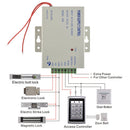 New Complete RFID Door Gate Access Control Keypad NO Touch Exit Button Power Supply Keyfods Magnet Door Lock Kits Set