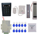 Door Access Control System Kits with RFID Keypad Reader 10 Keyfobs Doorbell