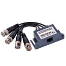 4CH HD Passive Video Balun Transceiver BNC To UTP RJ45 Via Twisted Pairs