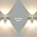 Modern Semicircle Aluminum LED Wall Lamp Sconce Wall Wash Light for Bar Cafe Theatre Decorative Lighting, 3W, Warm White
