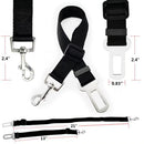 Pack of 2 Adjustable Car Safety Seat Belt Harness Restraint Lead Travel Clip For Pet Dog Cat