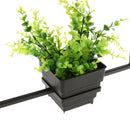 Black Geometric Iron Ceiling Lamp Pendant Light Plants Flower Pots Light Fixture-Square