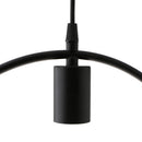 Black Geometric Iron Ceiling Lamp Pendant Light Plants Flower Pots Light Fixture