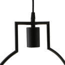 Black Geometric Iron Ceiling Lamp Pendant Light Plants Flower Pots Light Fixture