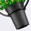 Black Geometric Iron Ceiling Lamp Pendant Light Plants Flower Pots Light Fixture