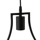 Black Geometric Iron Ceiling Lamp Pendant Light Plants Flower Pots Light Fixture