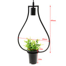 Black Geometric Iron Ceiling Lamp Pendant Light Plants Flower Pots Light Fixture