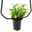 Black Geometric Iron Ceiling Lamp Pendant Light Plants Flower Pots Light Fixture
