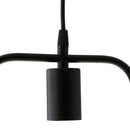 Black Geometric Iron Ceiling Lamp Pendant Light Plants Flower Pots Light Fixture