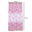 Peony Flower Printed Fashionable Design Curtain Home Office Bedroom Living Room Hall Hotel Restaurant Decor Purple 150x250cm