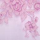 Peony Flower Printed Fashionable Design Curtain Home Office Bedroom Living Room Hall Hotel Restaurant Decor Purple 150x250cm