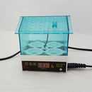 Mini Digital Clear Egg Incubator 4 Eggs Hatcher with LCD Display Automatic Temperature Control-EU Plug