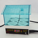 Mini Digital Clear Egg Incubator 4 Eggs Hatcher with LCD Display Automatic Temperature Control-EU Plug
