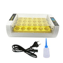 24 Digital Egg Incubator Hatcher Automatic Egg Turning Temperature Humidity Control with Humidifying Bottle-EU Plug