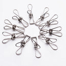 10Pcs Metal Laundry Peg Pin Clothespin Hanging Pins Hanger Home DIY Clip, Rustproof