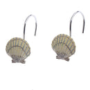 12Pcs of Mediterranean Seashell Starfish Shower Curtain Rings Hook Hanger