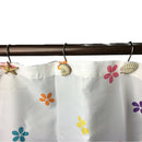 12Pcs of Mediterranean Seashell Starfish Shower Curtain Rings Hook Hanger