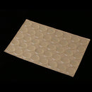 40 Pieces/1 Sheet Round Adhesive Silicone Bumpers Door Cabinet Drawer Safety Stopper Mute Buffer, 19x1.5mm