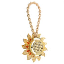 Fashionable Rhinestone Charms Flower Curtain Hook Tie Back Holdback Panel Broach Buckle for Home Hotel Bedroom Curtains Gold