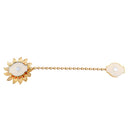 Fashionable Rhinestone Charms Flower Curtain Hook Tie Back Holdback Panel Broach Buckle for Home Hotel Bedroom Curtains Gold