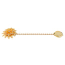 Fashionable Rhinestone Charms Flower Curtain Hook Tie Back Holdback Panel Broach Buckle for Home Hotel Bedroom Curtains Gold