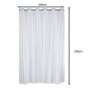 Home Bedroom Window Door Decor 2-in-1 Sheer Curtain Window Blinds Drape With Grommets Top 200x250cm-Blue
