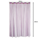 Home Bedroom Window Door Decor 2-in-1 Sheer Curtain Window Blinds Drape With Grommets Top 200x250cm-Purple