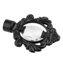Novel Design 28mm Iron Curtain Rod Pole Ends Black PACK OF 2PCS 143x106mm