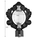Novel Design 28mm Iron Curtain Rod Pole Ends Black PACK OF 2PCS 143x106mm