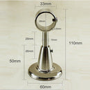 2Pcs Aluminium Alloy 28mm Diameter Top Mounted Clothes Rob Lever Wardrobe Rail Supports Bracket