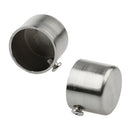 One Pair 28mm Metal Curtain Pole Recess Bracket Support Curtain Rods Finials