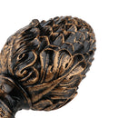 2Pcs Aluminium Alloy Drapery Curtain Rail Rod Decorative Head Cap Finial Fits Dia. 34mm Rods for Home Window Decor