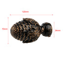 2Pcs Aluminium Alloy Drapery Curtain Rail Rod Decorative Head Cap Finial Fits Dia. 34mm Rods for Home Window Decor