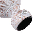 2Pcs Aluminium Alloy 34mm Inner Dia. Window Drapery Curtain Rod End Drapery Pole Rail Decorative Head