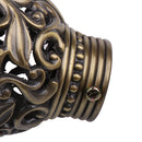 2Pcs Steel Alloy Drapery Curtain Rail Rod Decorative Head Cap Finial Fits Dia. 29mm Rods for Home Window Decor