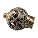 2Pcs Steel Alloy Drapery Curtain Rail Rod Decorative Head Cap Finial Fits Dia. 29mm Rods for Home Window Decor