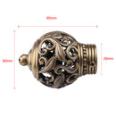 2Pcs Steel Alloy Drapery Curtain Rail Rod Decorative Head Cap Finial Fits Dia. 29mm Rods for Home Window Decor