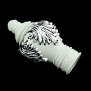 2Pcs Drapery Curtain Rail Rod Decorative Plastic Head Cap Finials Fits Dia. 28mm Rods for Home Window Decor
