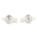 2Pcs Drapery Curtain Rail Rod Decorative Plastic Head Cap Finials Fits Dia. 28mm Rods for Home Window Decor