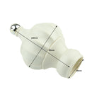 2Pcs Plastic 28mm Inner Dia. Window Drapery Curtain Rod End Drapery Pole Rail Decorative Head